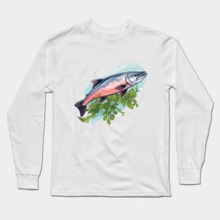 Pacific Northwest Salmon Long Sleeve T-Shirt